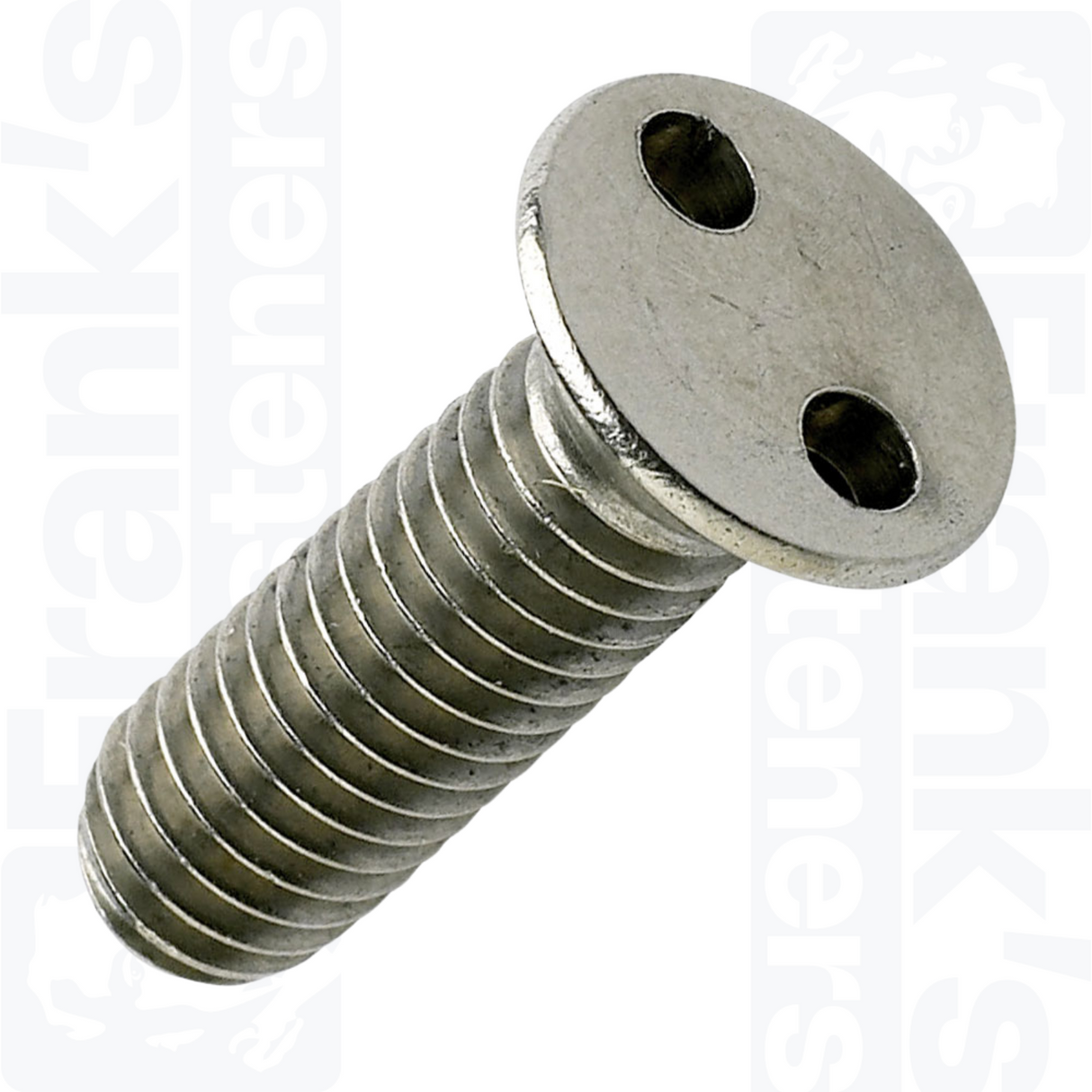 M4 x 20mm Countersunk 2-Hole Machine Screw - Stainless Steel (A2) (Box of 100)