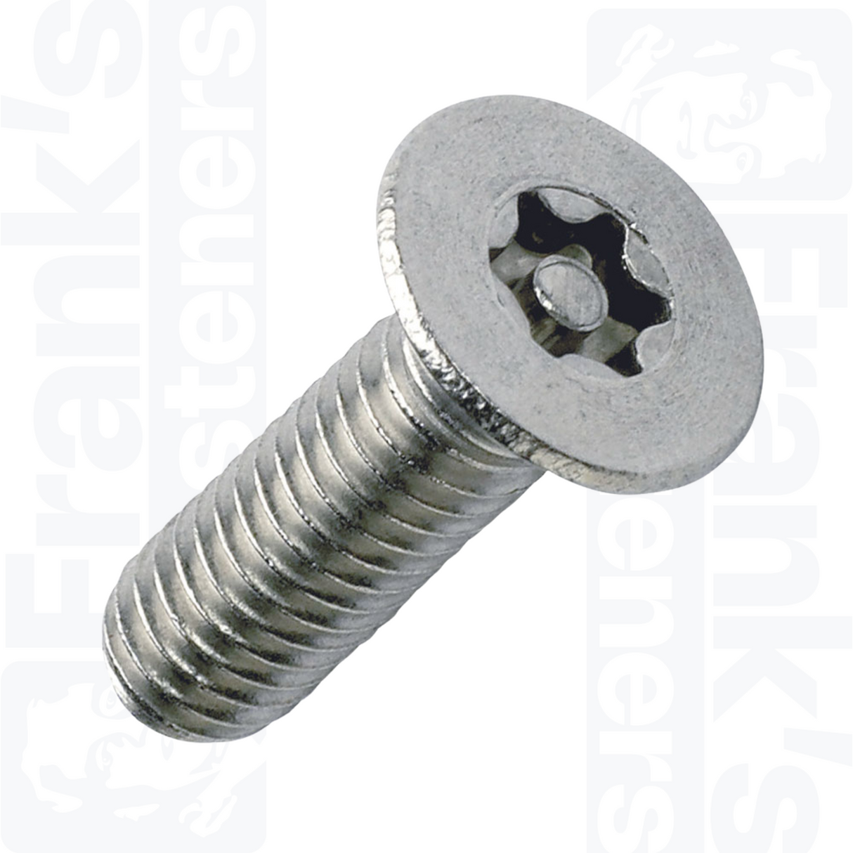 M6 x 12mm Countersunk 6-Lobe Pin Machine Screw - Stainless Steel (A2) (Pack of 100)