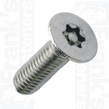 M10 x 50mm Countersunk 6-Lobe Pin Machine Screw - Stainless Steel (A2) (Pack of 100)