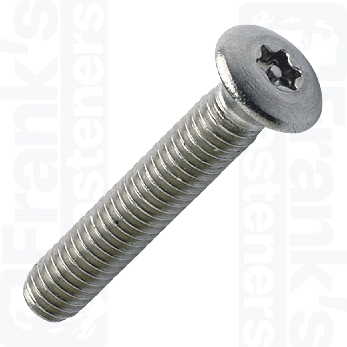 M3.5 x 20mm Raised Countersunk 6-Lobe Pin Machine Screw - Stainless Steel (A2) (Pack of 100)