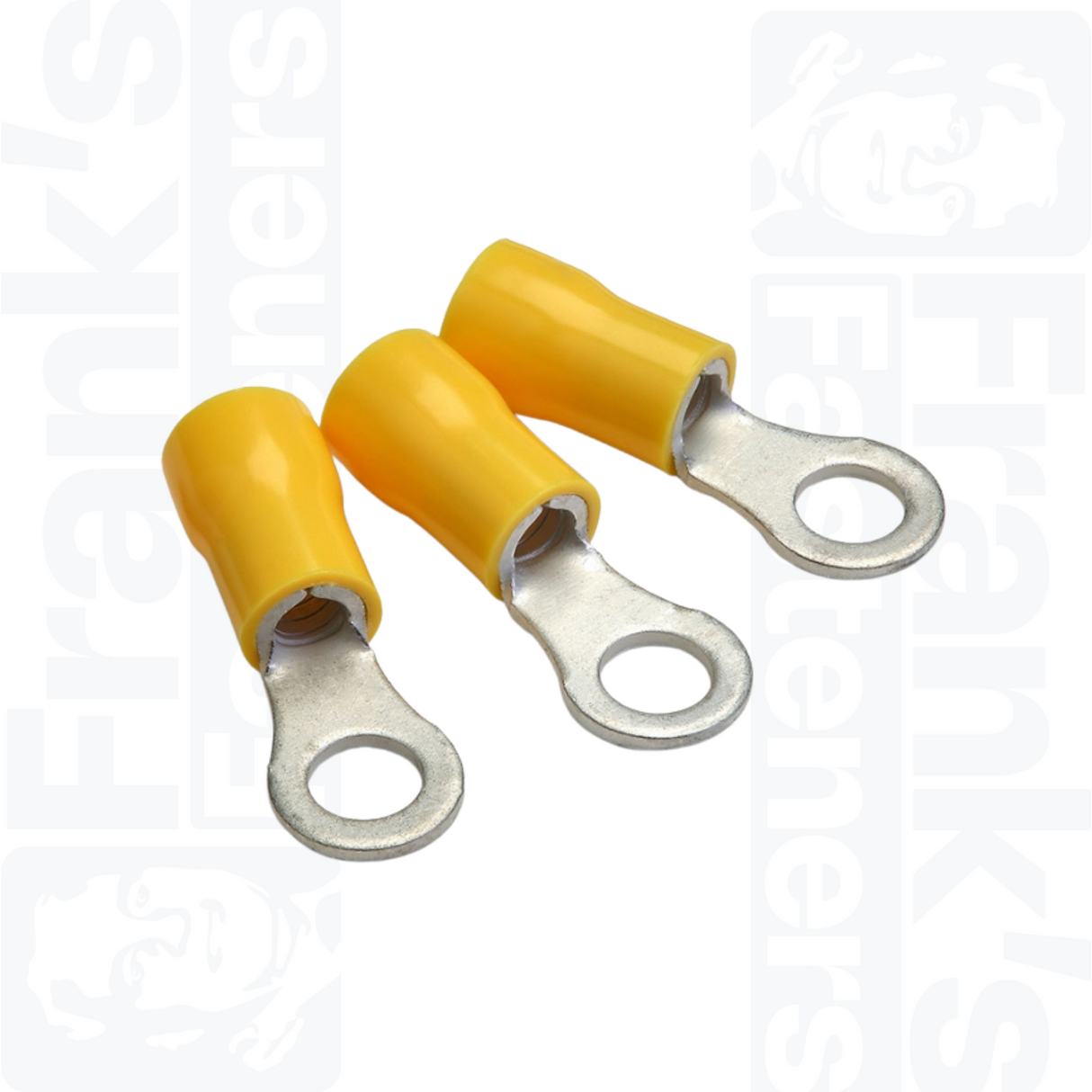 13mm Yellow Pre-Insulated Ring Terminals