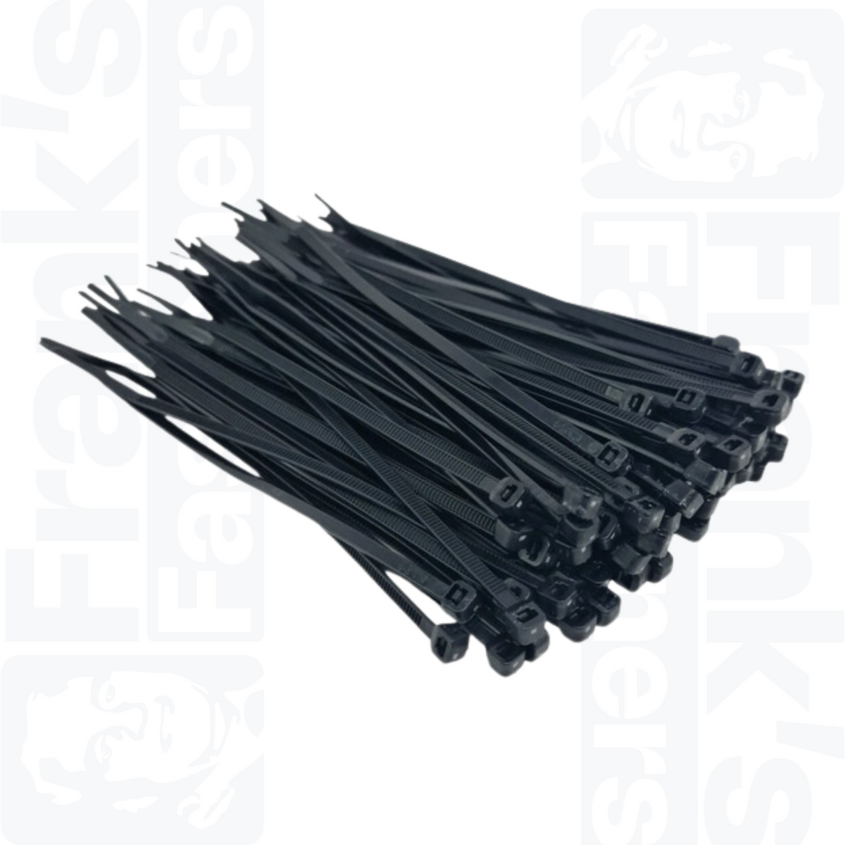 200mm x 2.5mm Black Cable Ties (Pack of 100)