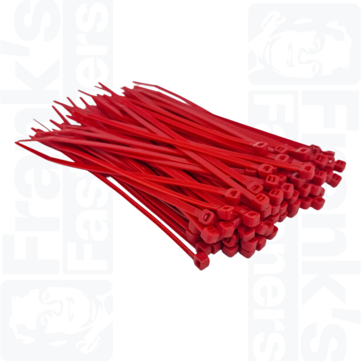 100mm x 2.5mm Red Cable Ties (Pack of 100)