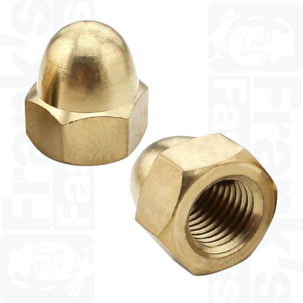 M4 Dome Nuts (DIN 1587) - Brass