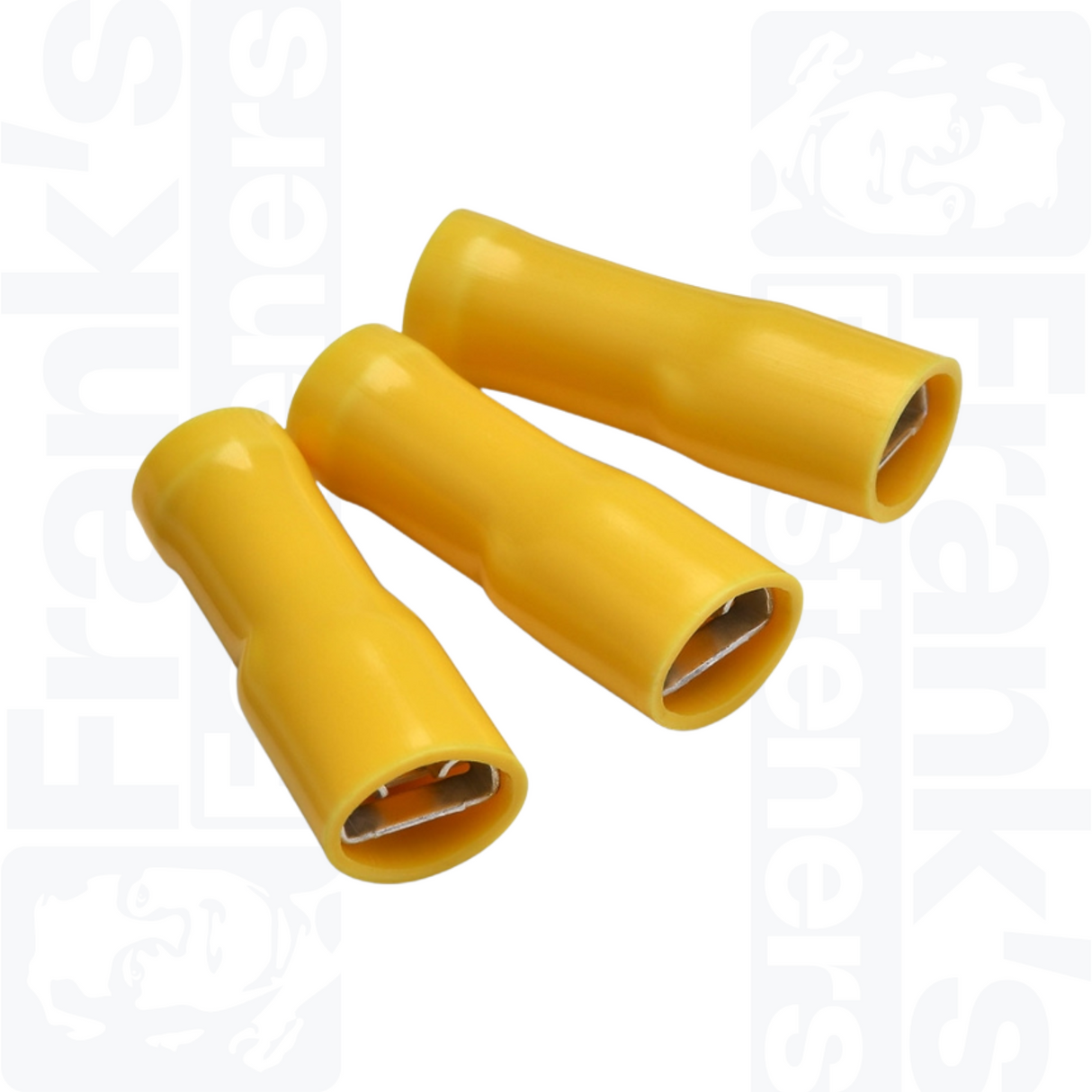 6.3 x 0.8mm Yellow Fully Insulated Female Push-On Terminal