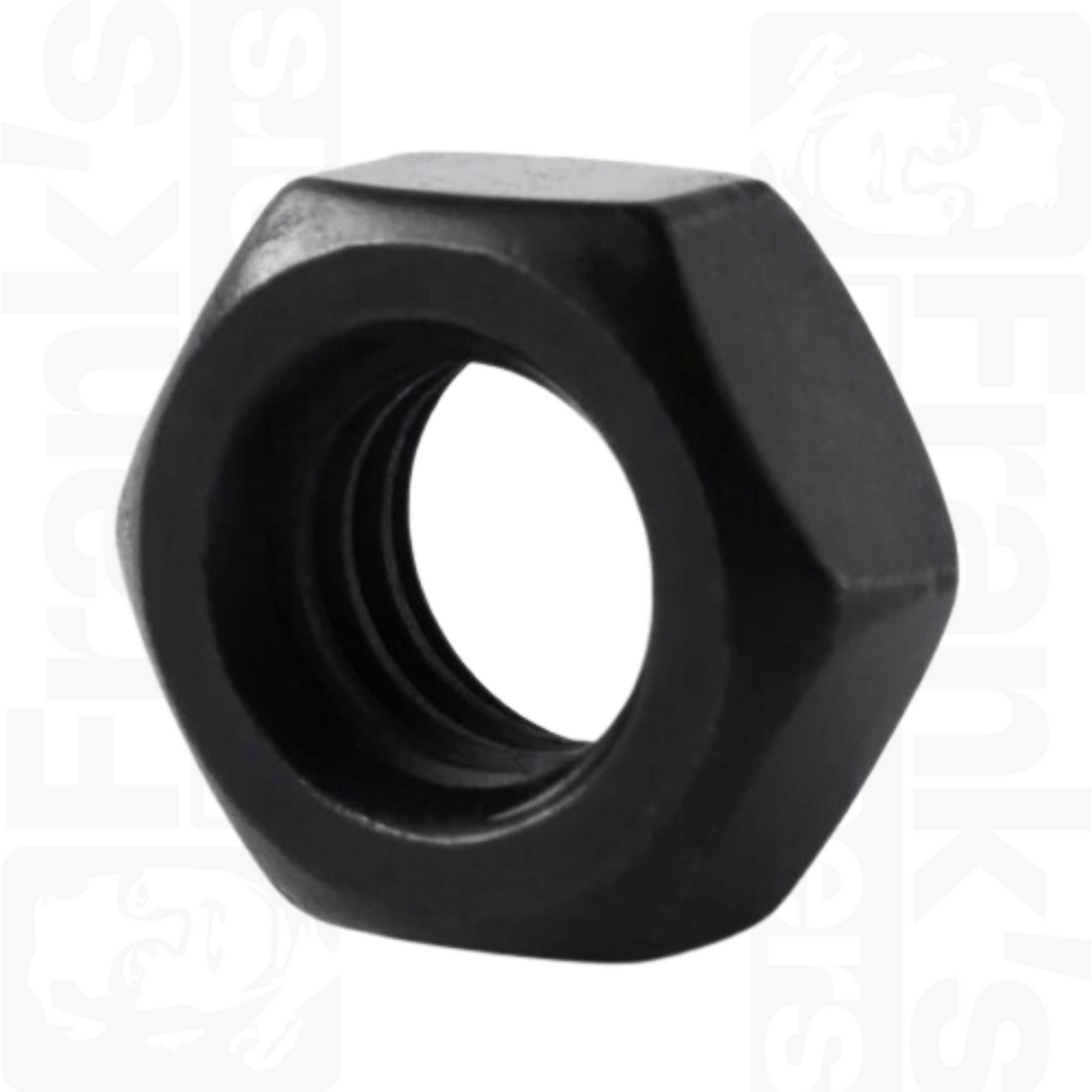 M4 Hexagon Nuts (DIN 934) - Black Stainless Steel (A2)