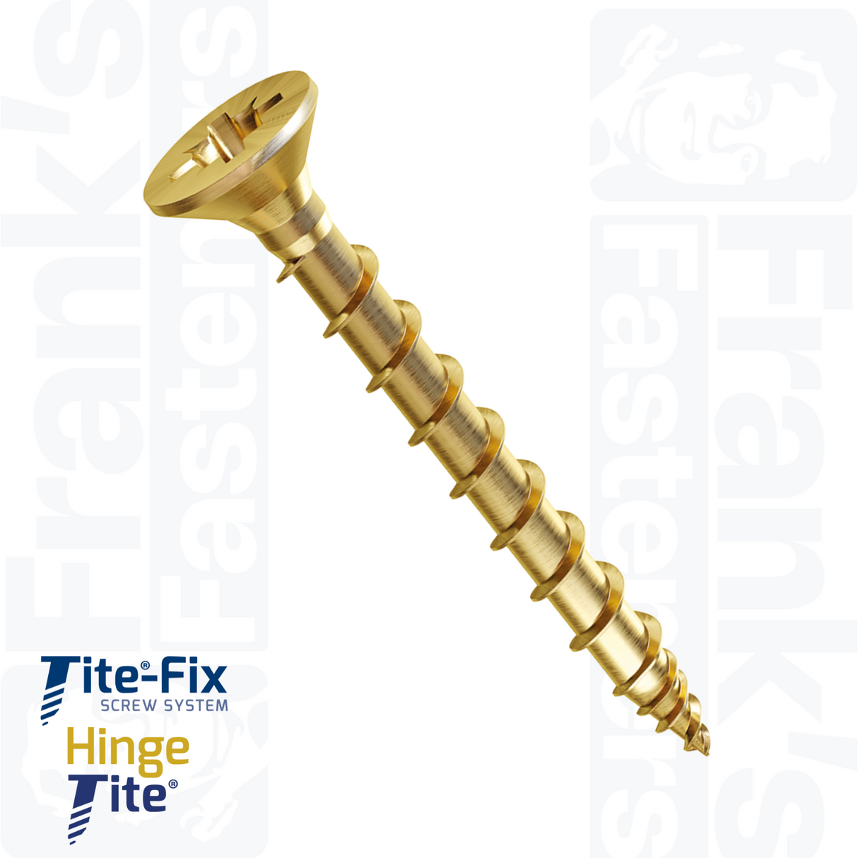 HINGE-TITE® 4 x 30mm Pz Countersunk Screw - Brass (Box of 50)