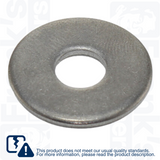 M7 Form M Flat Washers - Zinc Plated Steel (Pack of 150)