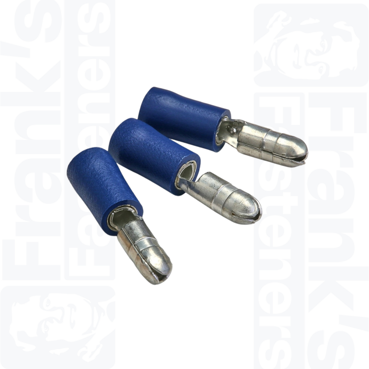 4mm Blue Pre-Insulated Male Bullet Terminals