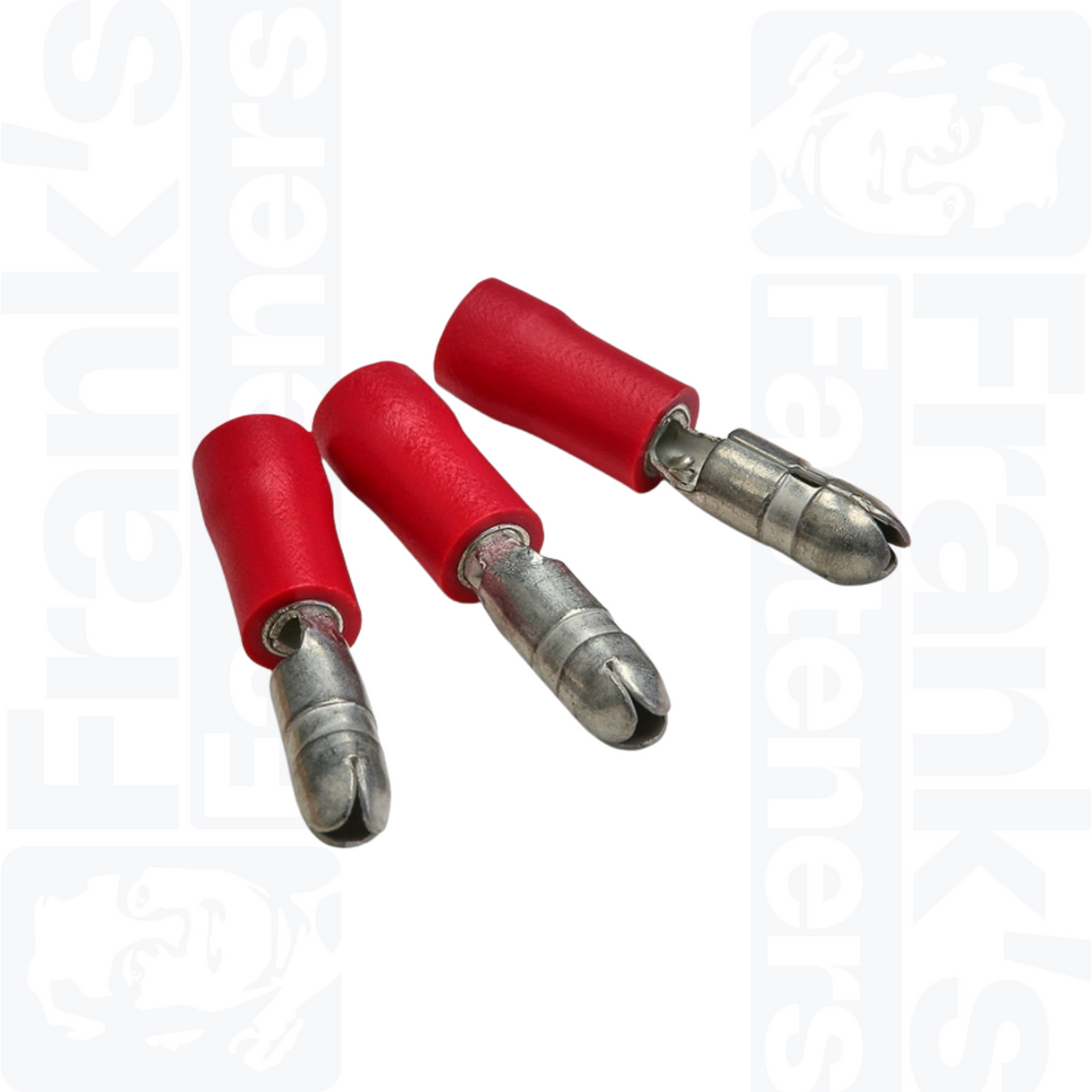 4mm Red Pre-Insulated Male Bullet Terminals