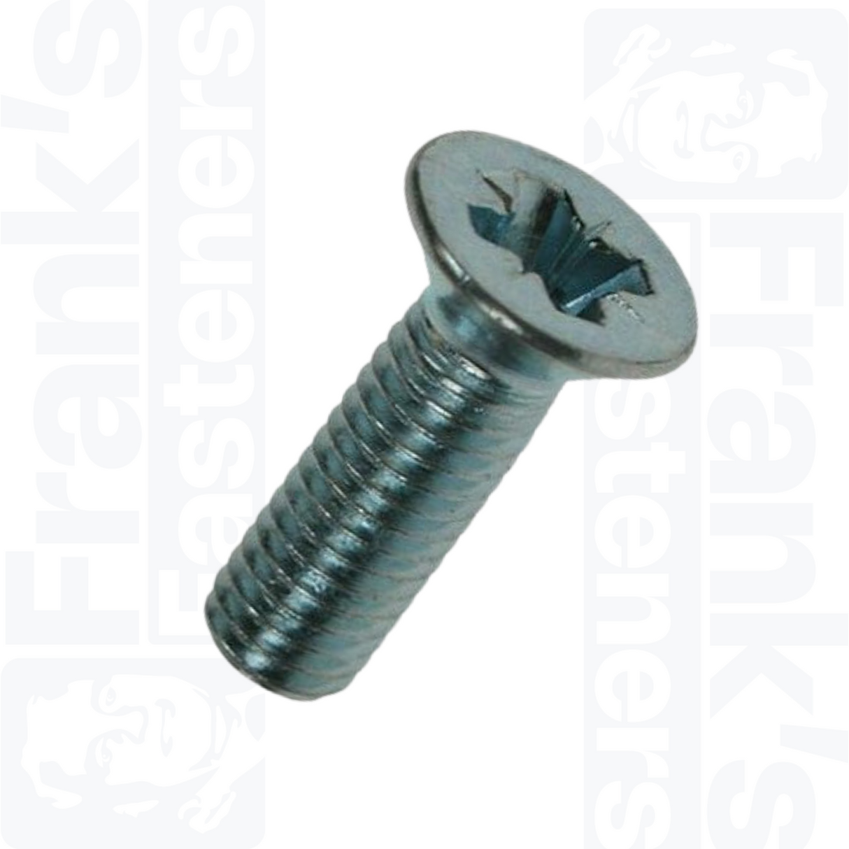 M3 x 12mm Pozi Countersunk Screws (DIN 965Z) - Stainless Steel (A2)