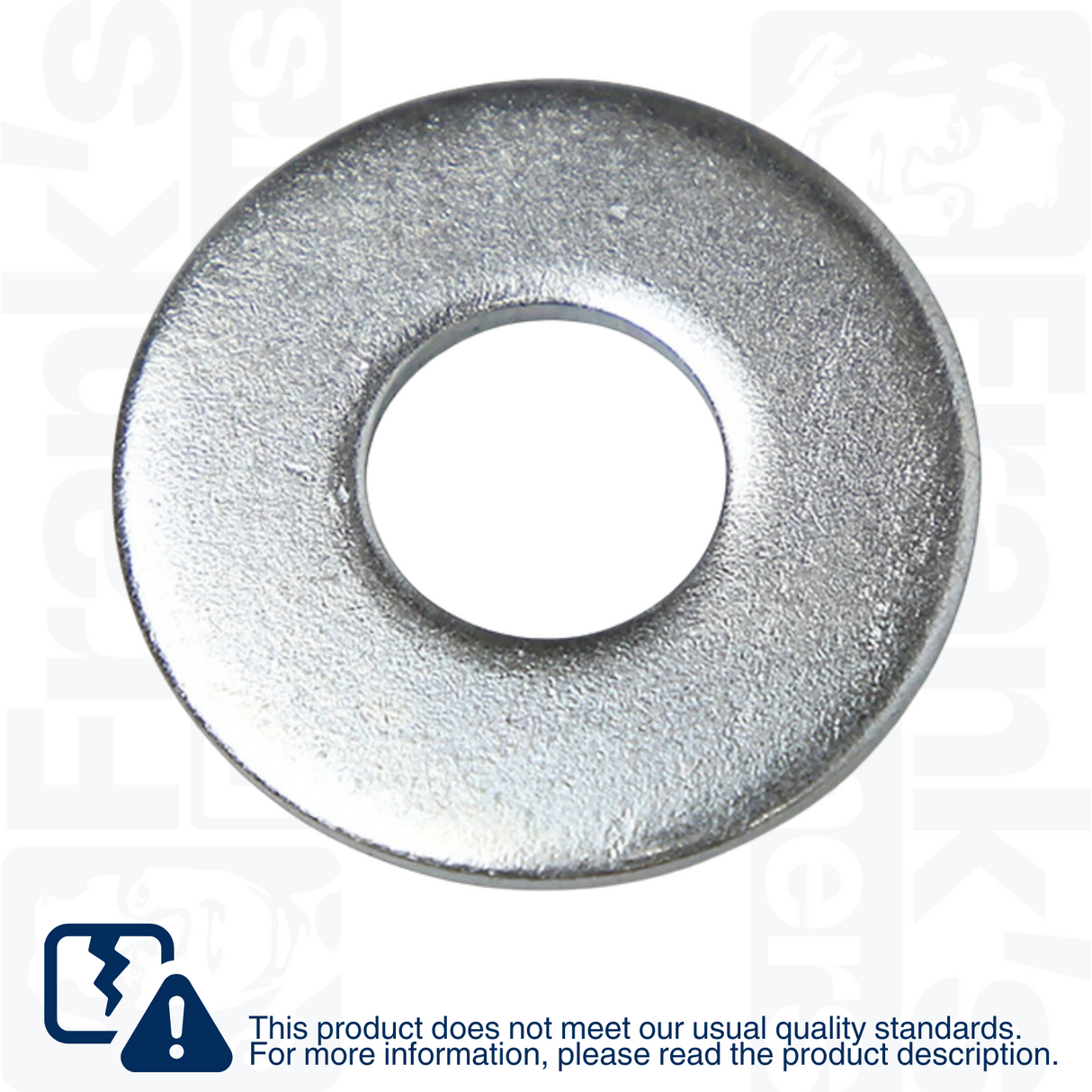 7/16" Flat Washers (USS Type) - Zinc Plated Steel (Pack of 59)