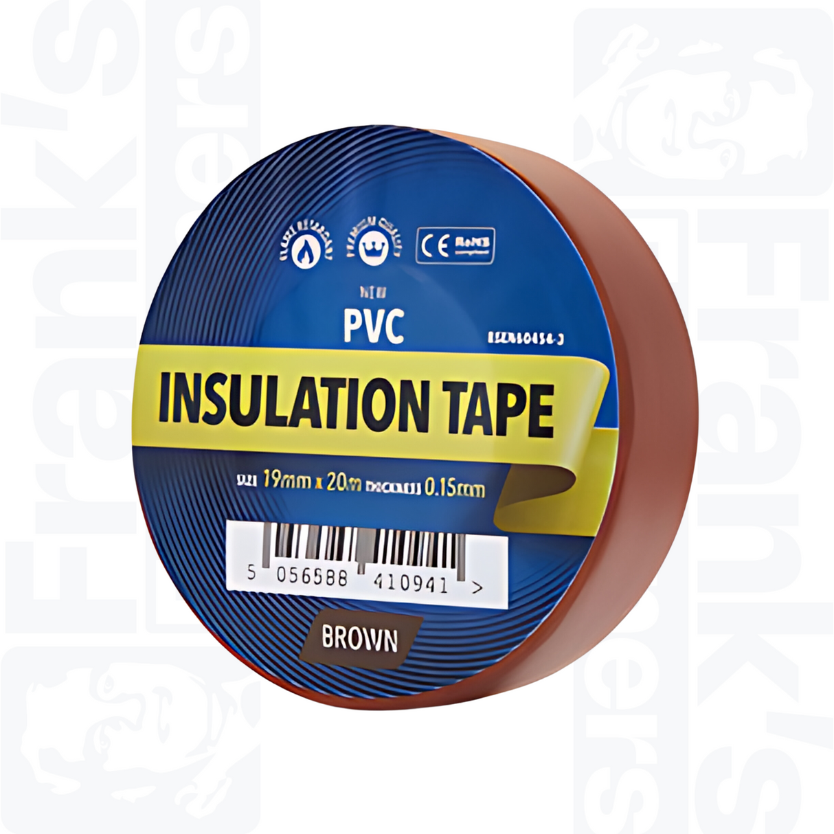 Brown PVC Insulation Tape - 20m x 19mm