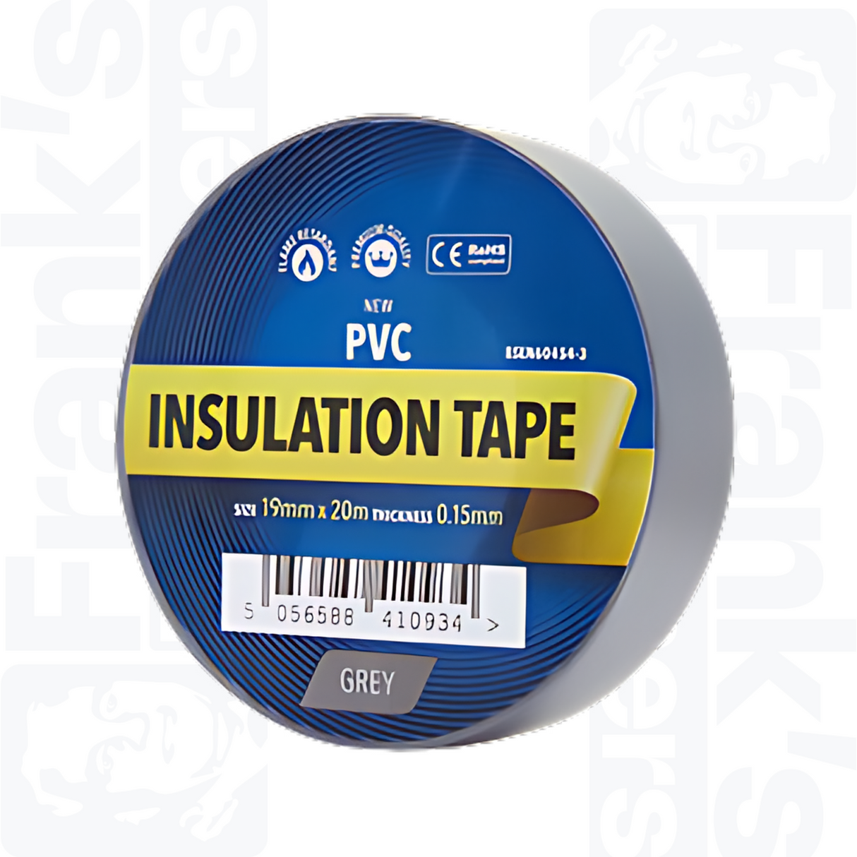 Grey PVC Insulation Tape - 20m x 19mm