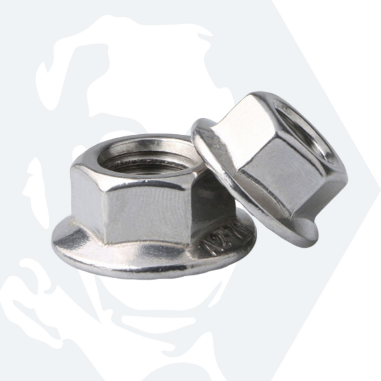 M5 Hexagon Flange Nut (DIN 6923) - Stainless Steel (A2)