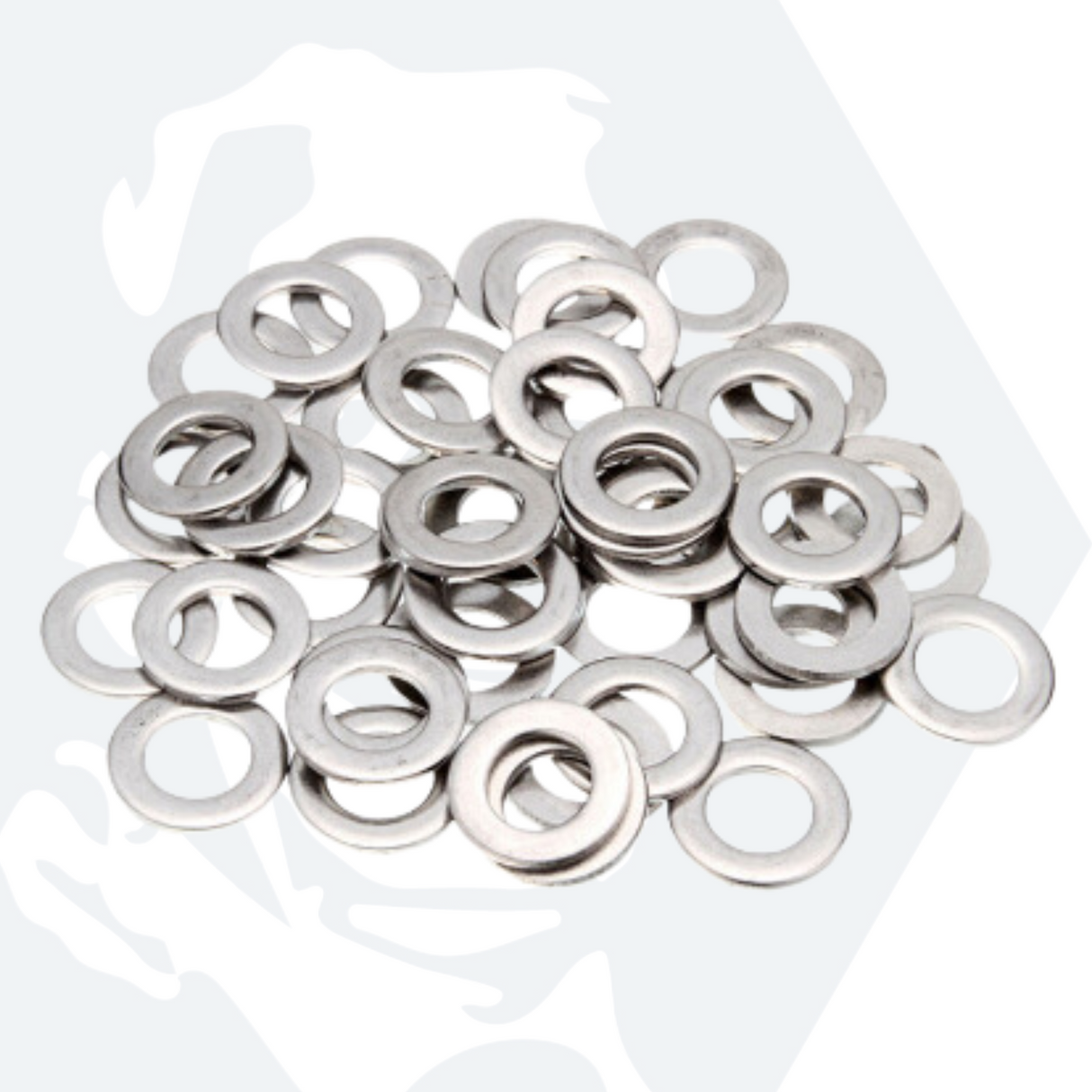 M2.5 Form A Flat Washers (DIN 125) - Stainless Steel (A2)