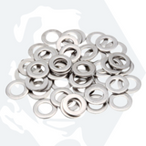 M2.5 Form A Flat Washers (DIN 125) - Stainless Steel (A4)