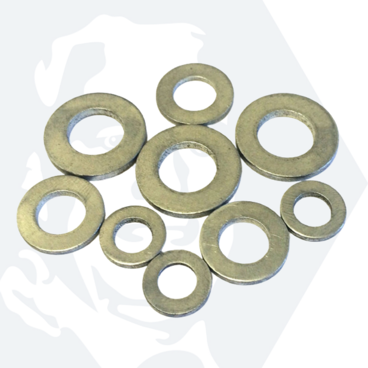 M4 Form A Flat Washers (DIN 125) - Aluminium