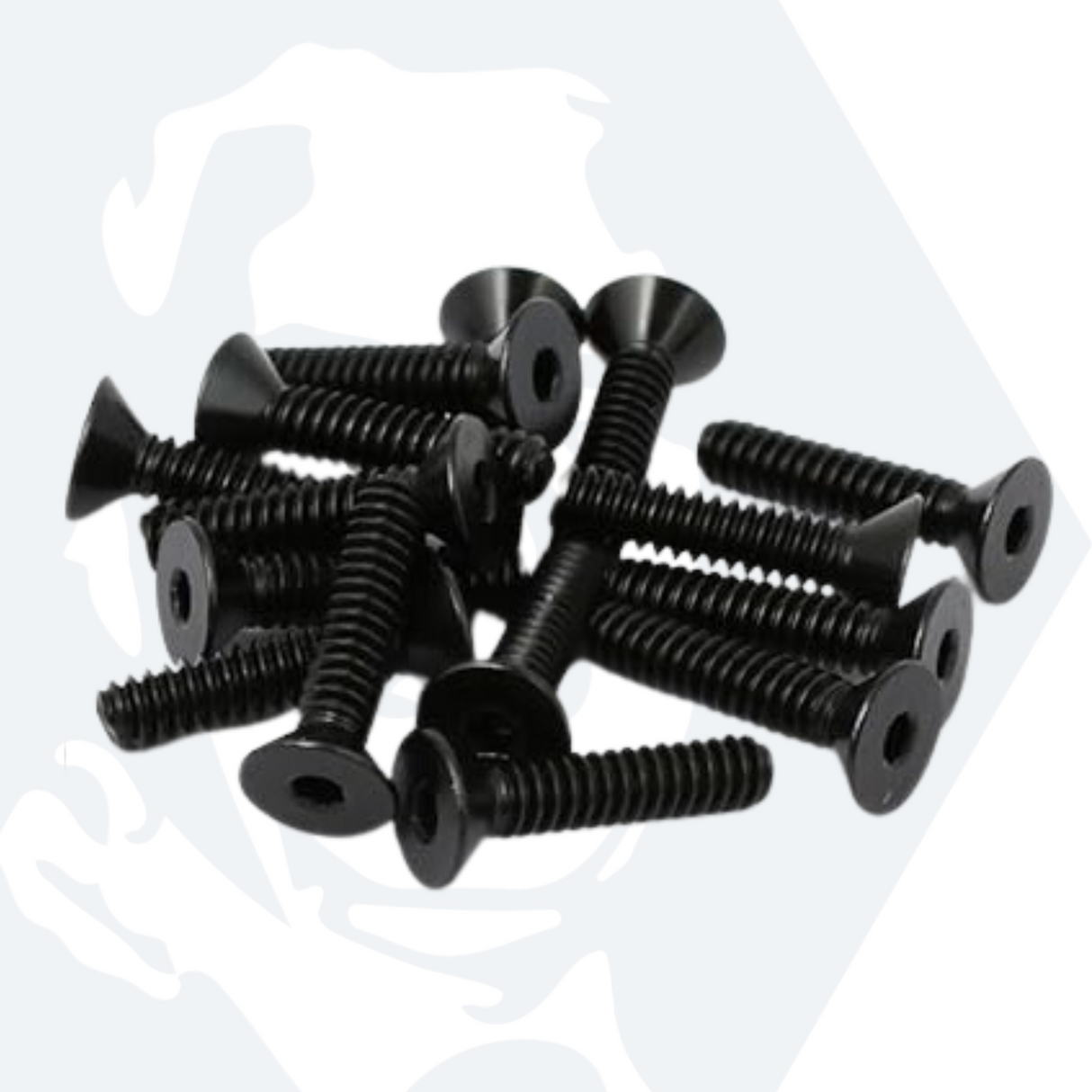 M4 Socket Countersunk Screws (DIN 7991) - Black Stainless Steel (A2)