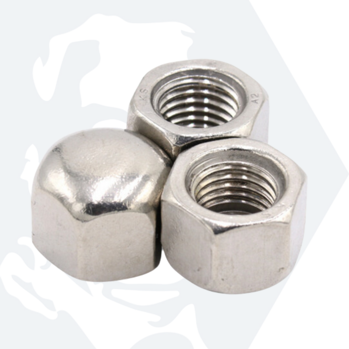 M12 Cap Nuts (DIN 917) - Stainless Steel (A2)