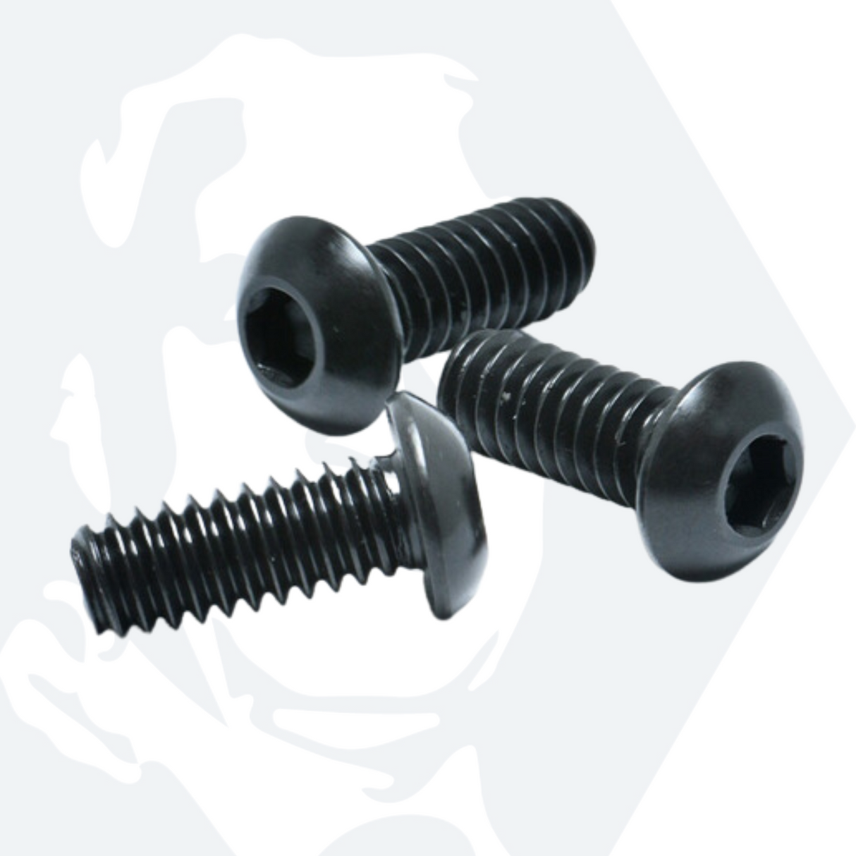 M3 Socket Button Screws (ISO 7380) - Black Stainless Steel (A2)