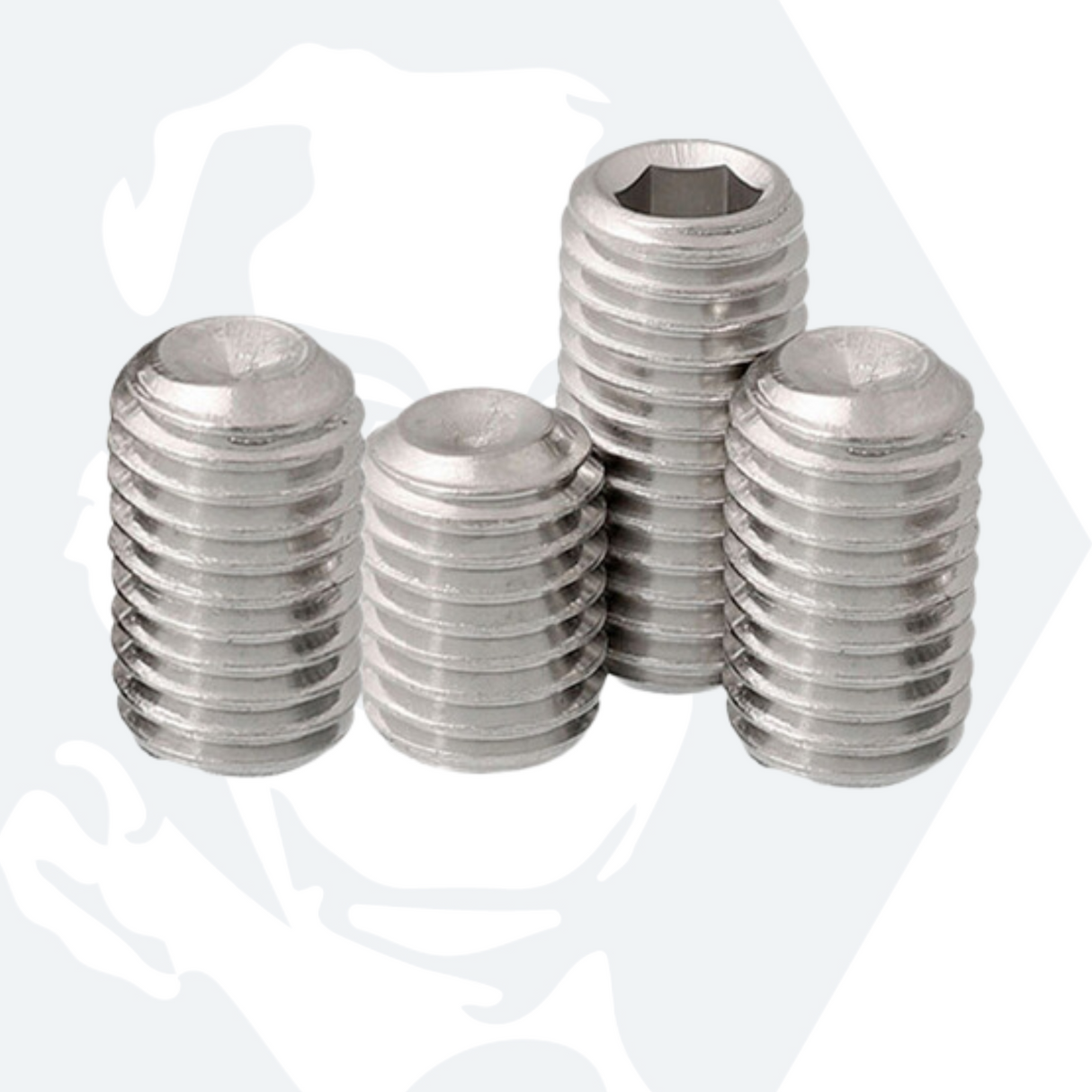 M2.5 Cup Point Set / Grub Screws (DIN 916) - Stainless Steel (A2)