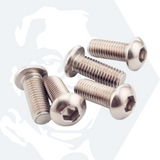 M4 Socket Button Screws (ISO 7380) - Stainless Steel (A2)