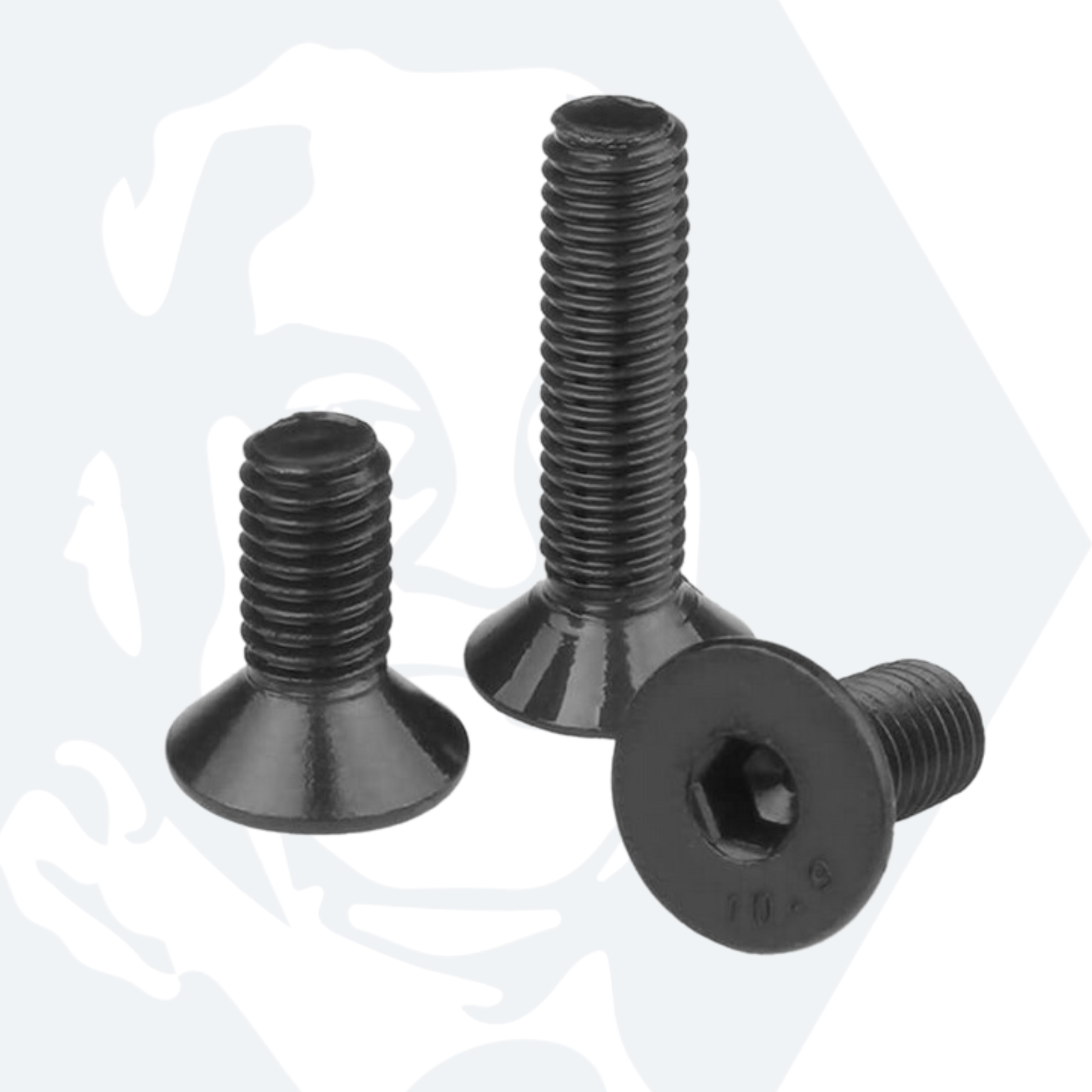 M5 Socket Countersunk Screws (DIN 7991) - Self Colour High Tensile Steel (10.9)