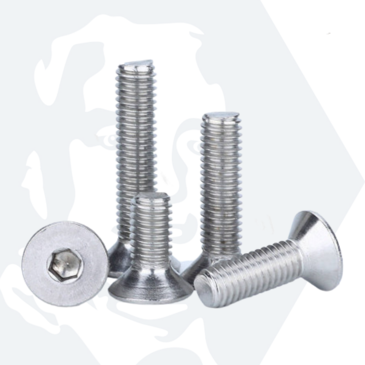 M3 Socket Countersunk Screws (DIN 7991) - Stainless Steel (A2)