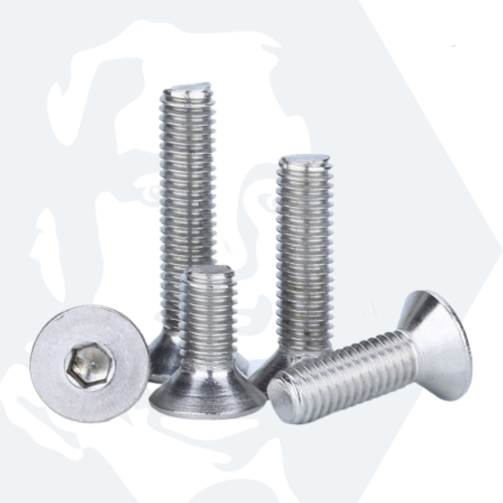 M10 Socket Countersunk Screws (DIN 7991) - Stainless Steel (A2)