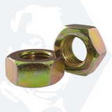 M4 Hexagon Nuts (DIN 934) - Zinc Plated Yellow Passivated