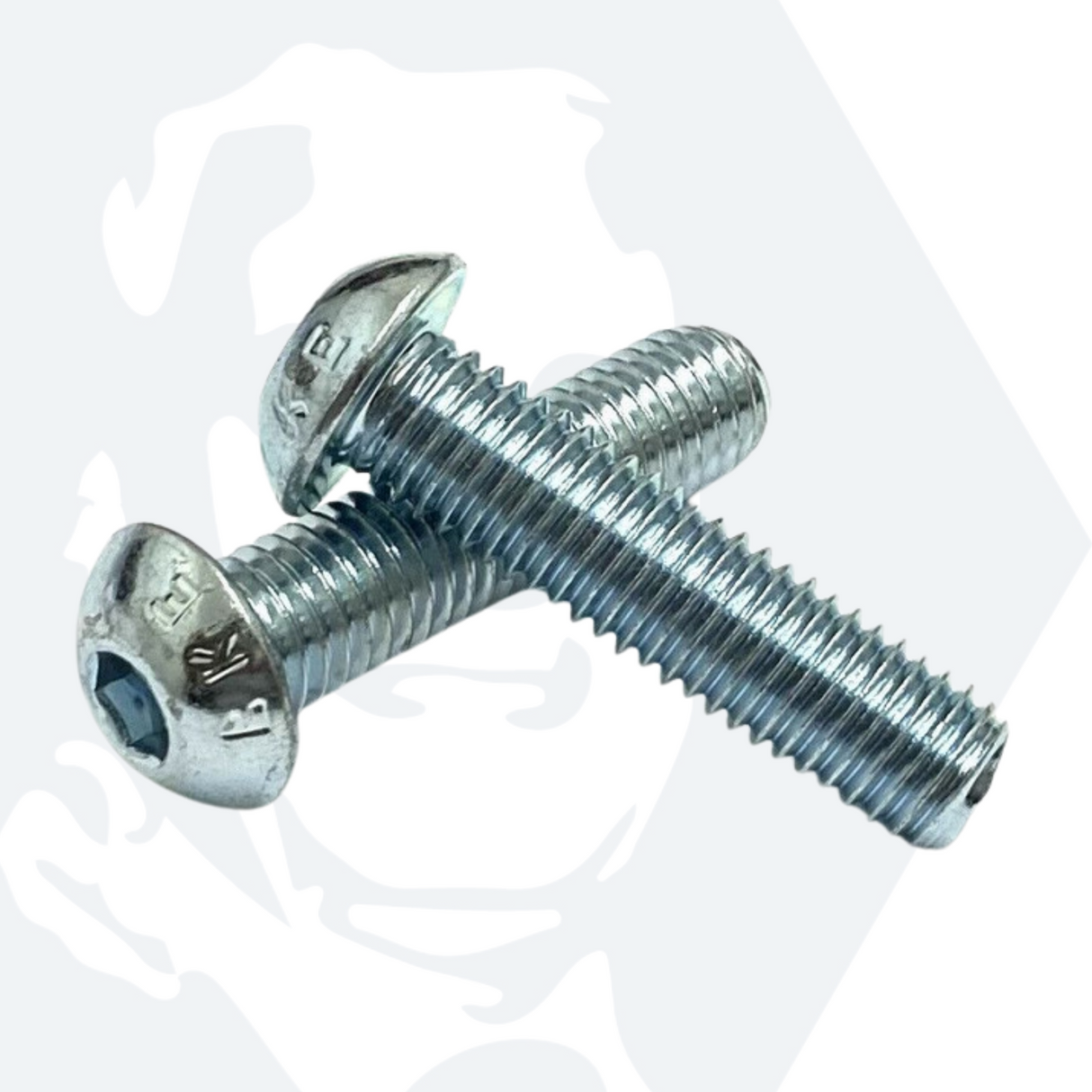 M3 Socket Button Screws (ISO 7380) - Zinc Plated High Tensile Steel (10.9)