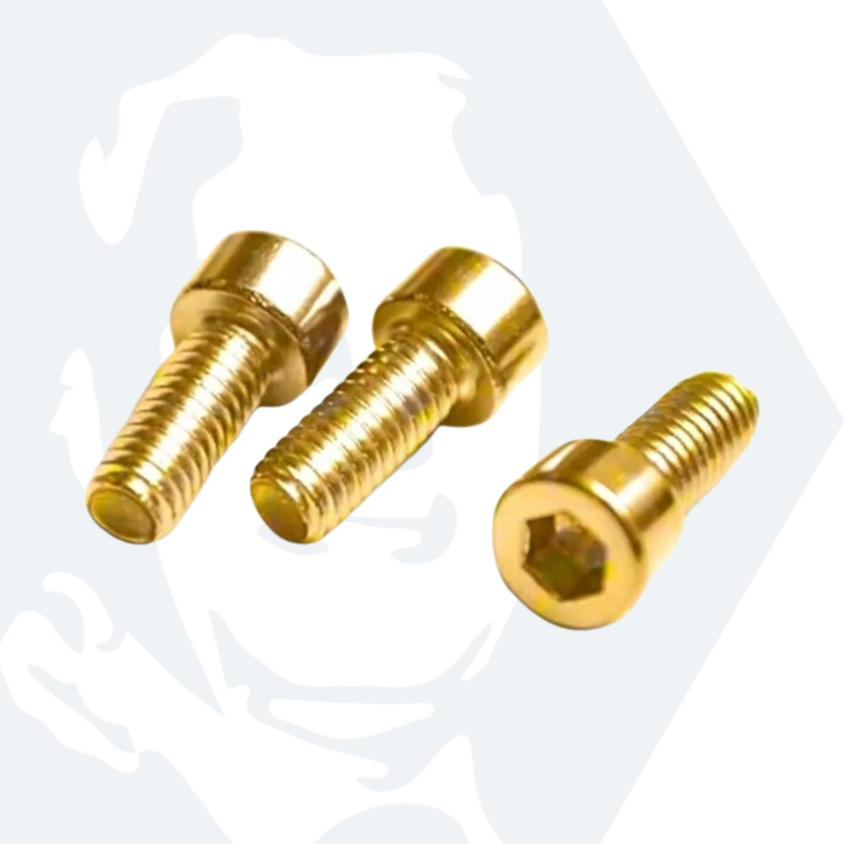 M6 Socket Cap Head Screws (DIN 912) - Zinc Plated Yellow Passivated (8.8)