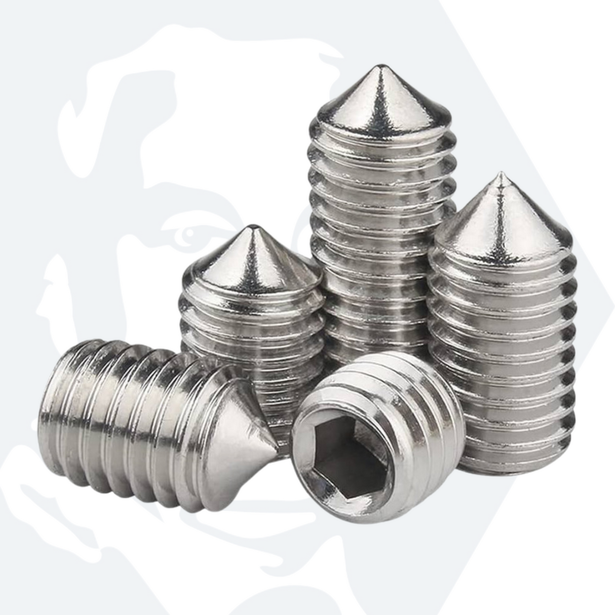 M5 Cone Point Set / Grub Screws (DIN 914) - Stainless Steel (A2)