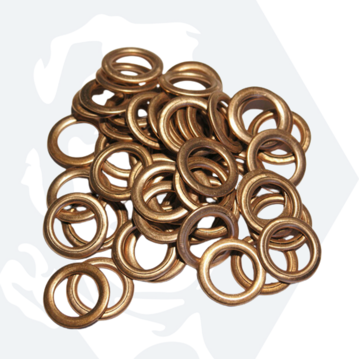 M6 x 10mm x 1.5mm Compression Washer - Copper