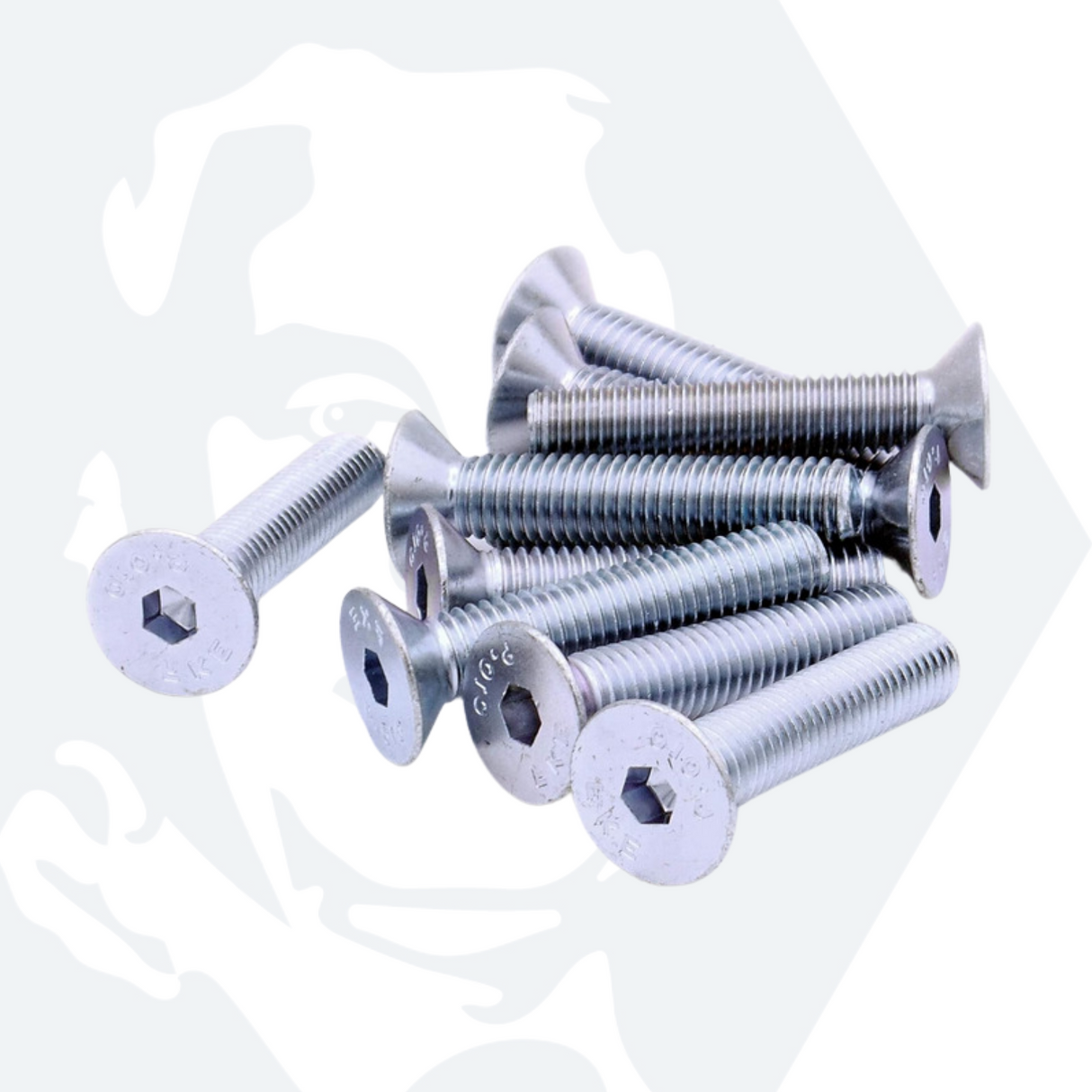 M5 Socket Countersunk Screws (DIN 7991) - Zinc Plated Steel (10.9)