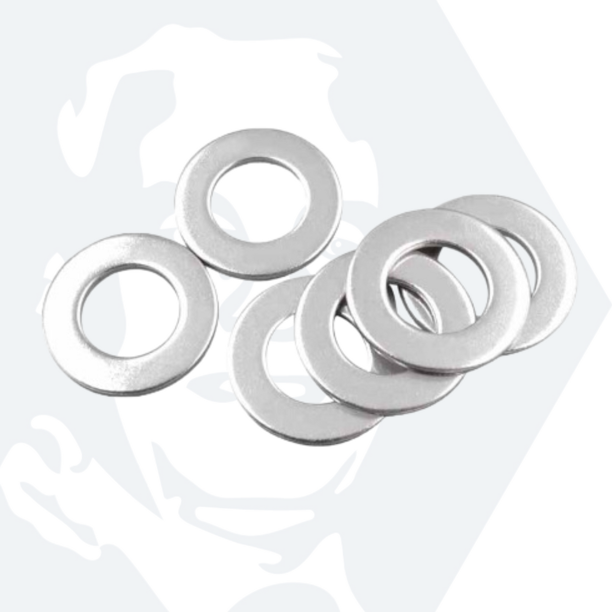 1/4" Flat Washers (Table 3) - Zinc Plated Steel