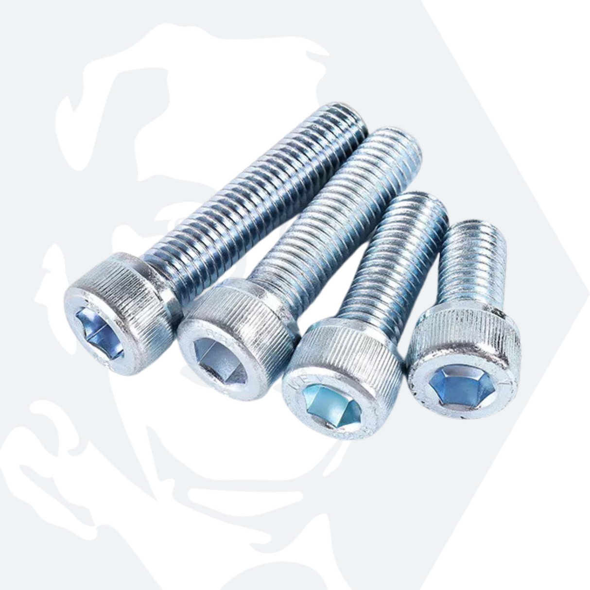 #8 UNC Socket Cap Head Screws - Zinc Plated Steel