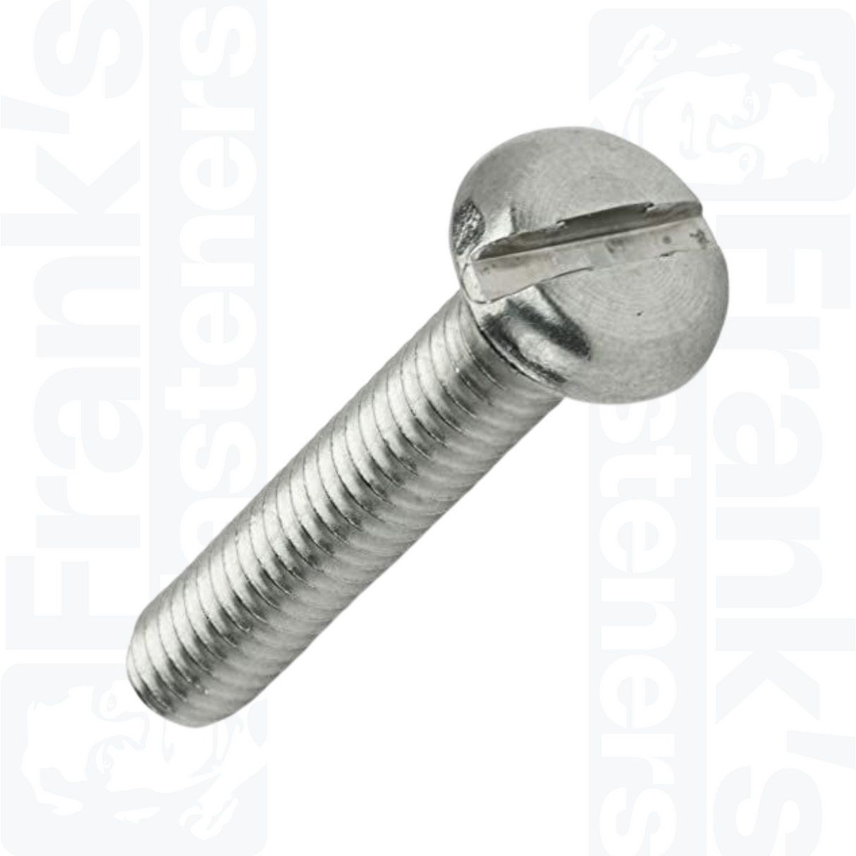 M4 x 20mm Slotted Pan Head Screws (DIN 85) - Stainless Steel (A2)