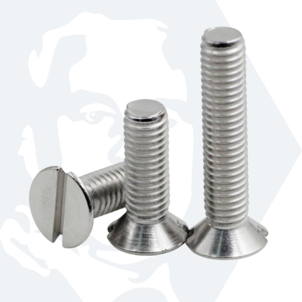 M2 Slotted Countersunk Screws (DIN 963) - Stainless Steel (A2)