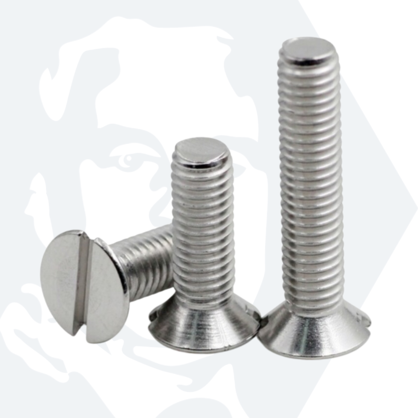 M3 Slotted Countersunk Screws (DIN 963) - Stainless Steel (A2)