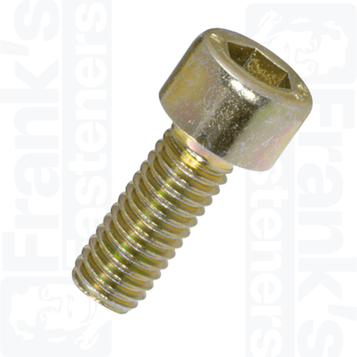 M5 x 20mm Socket Cap Head Screws (DIN 912) - Zinc Plated Yellow Passivated (12.9)