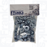 M8 Hexagon Flange Nut (DIN 6923) - Zinc Plated Steel (Pack of 50)