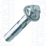 M10 x 70mm Kinmar™ Removable Sleeve Anchor - Zinc Plated Steel (Pack of 50)