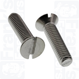 M3 x 20mm Slotted Countersunk Screws (DIN 963) - Stainless Steel (A2)